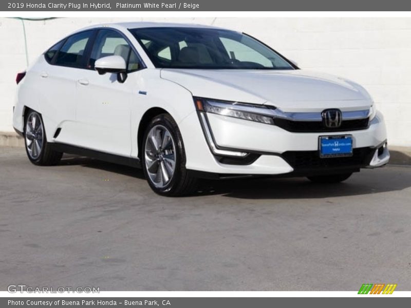 Platinum White Pearl / Beige 2019 Honda Clarity Plug In Hybrid