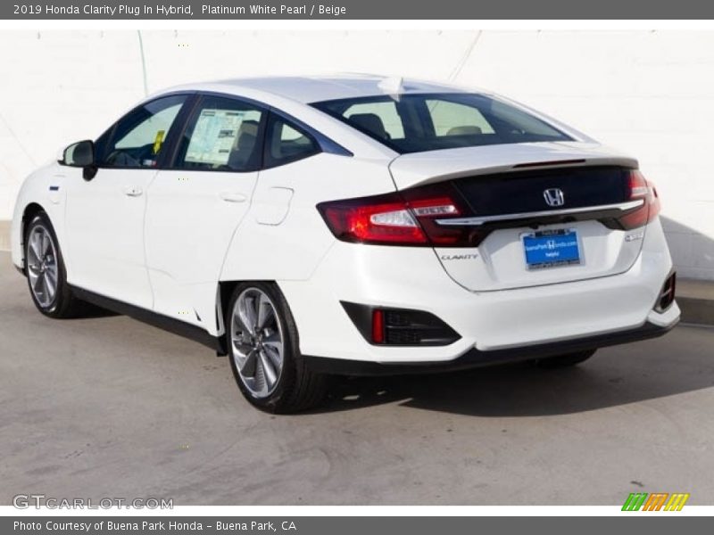 Platinum White Pearl / Beige 2019 Honda Clarity Plug In Hybrid