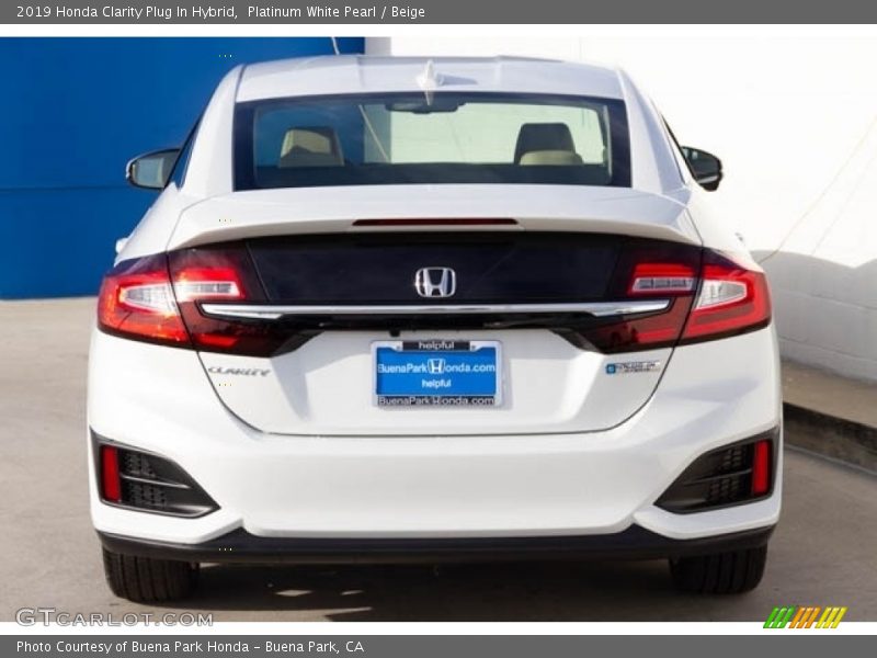 Platinum White Pearl / Beige 2019 Honda Clarity Plug In Hybrid