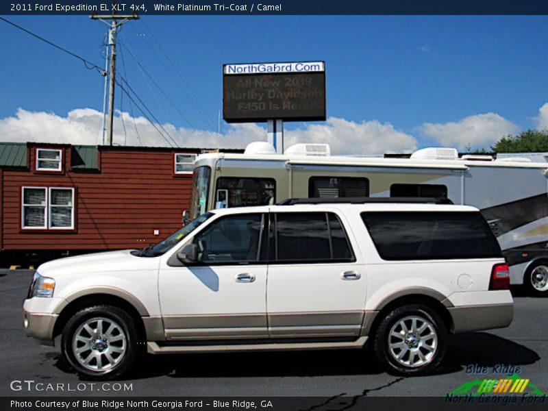 White Platinum Tri-Coat / Camel 2011 Ford Expedition EL XLT 4x4