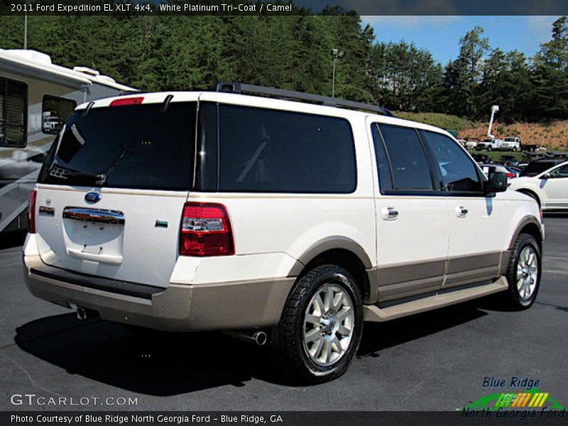 White Platinum Tri-Coat / Camel 2011 Ford Expedition EL XLT 4x4