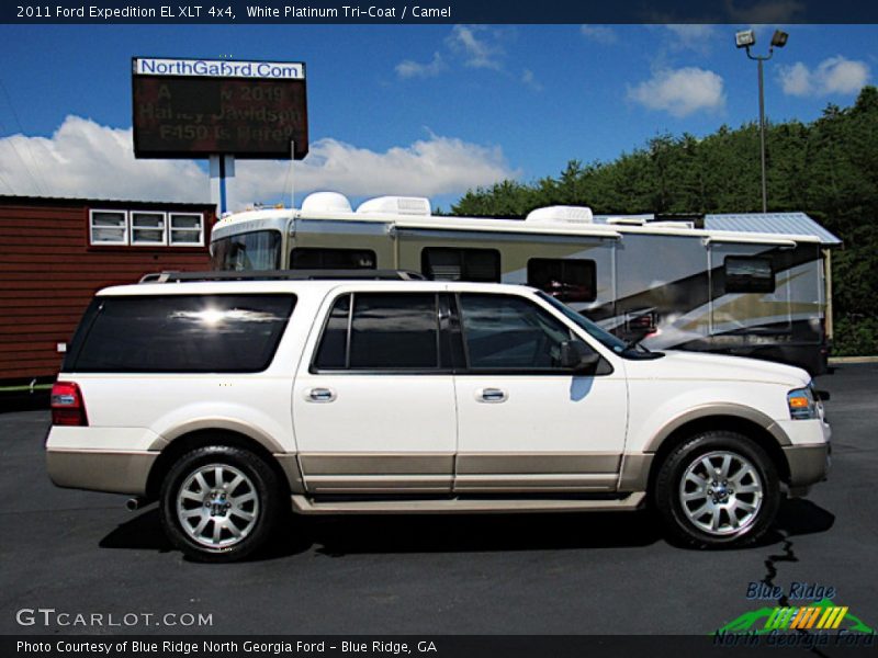White Platinum Tri-Coat / Camel 2011 Ford Expedition EL XLT 4x4