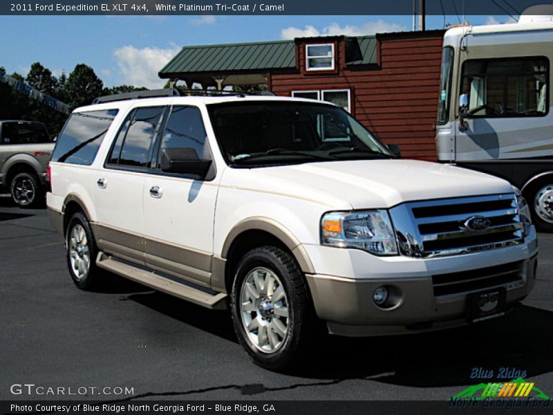 White Platinum Tri-Coat / Camel 2011 Ford Expedition EL XLT 4x4