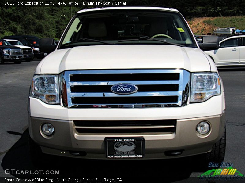 White Platinum Tri-Coat / Camel 2011 Ford Expedition EL XLT 4x4