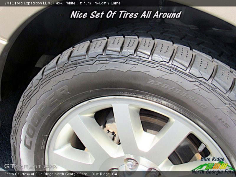 White Platinum Tri-Coat / Camel 2011 Ford Expedition EL XLT 4x4