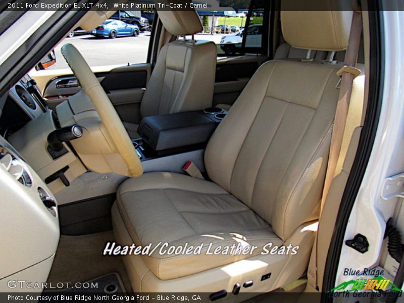 White Platinum Tri-Coat / Camel 2011 Ford Expedition EL XLT 4x4