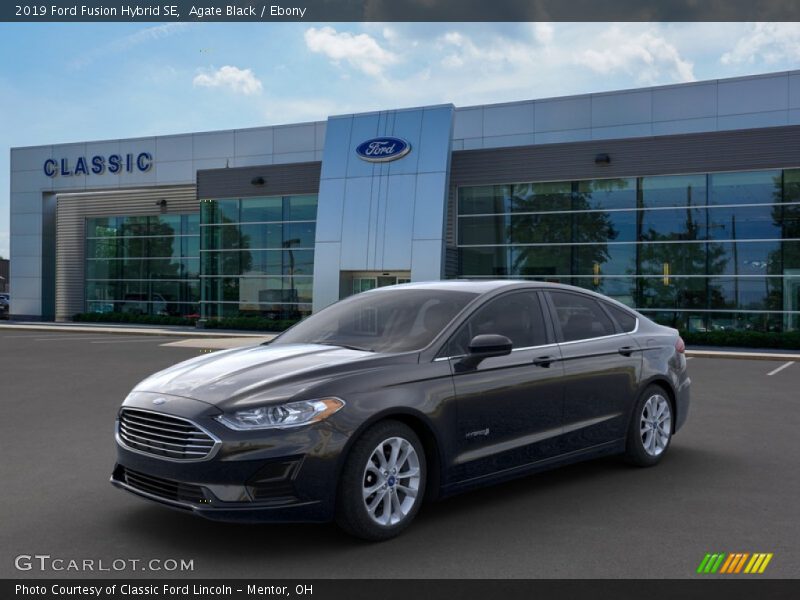 Agate Black / Ebony 2019 Ford Fusion Hybrid SE