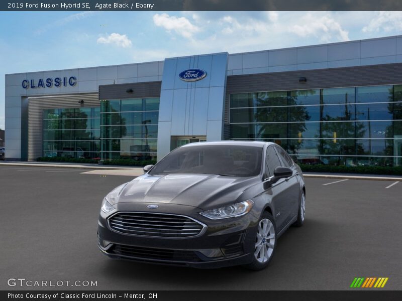 Agate Black / Ebony 2019 Ford Fusion Hybrid SE