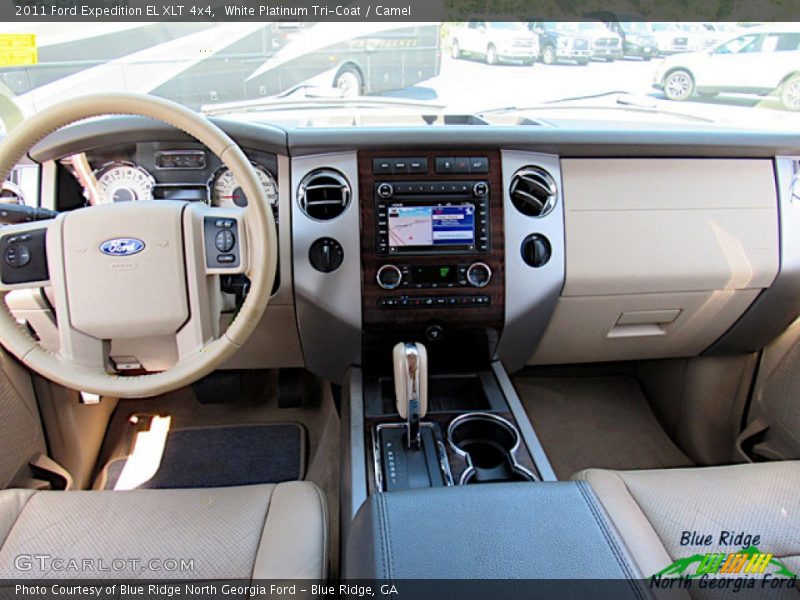 White Platinum Tri-Coat / Camel 2011 Ford Expedition EL XLT 4x4