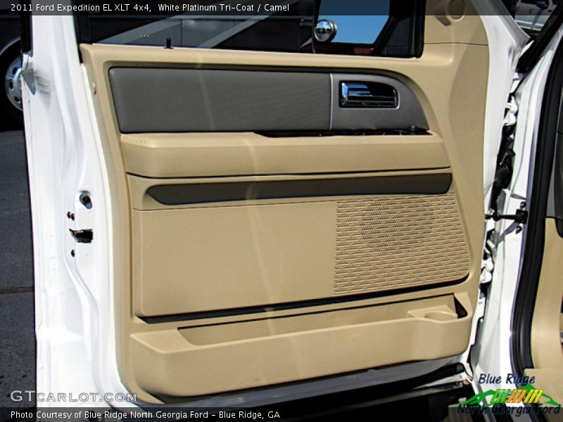 White Platinum Tri-Coat / Camel 2011 Ford Expedition EL XLT 4x4
