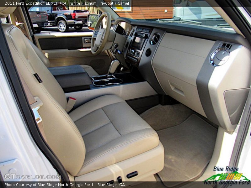 White Platinum Tri-Coat / Camel 2011 Ford Expedition EL XLT 4x4