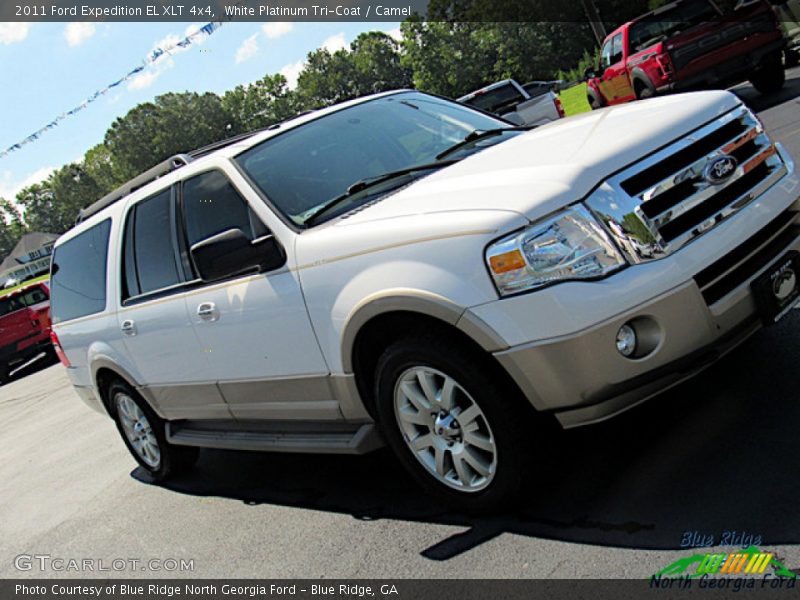 White Platinum Tri-Coat / Camel 2011 Ford Expedition EL XLT 4x4