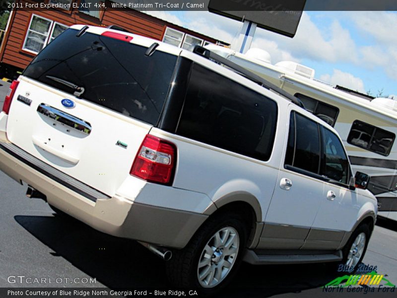 White Platinum Tri-Coat / Camel 2011 Ford Expedition EL XLT 4x4