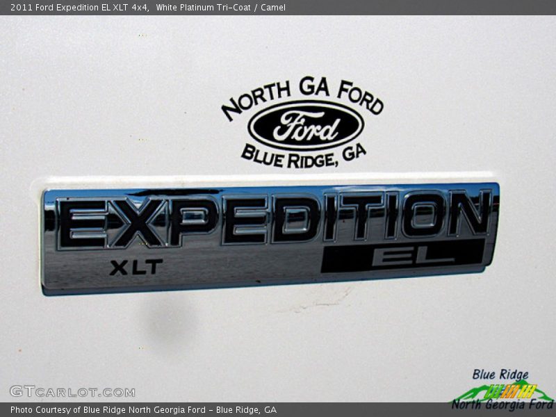 White Platinum Tri-Coat / Camel 2011 Ford Expedition EL XLT 4x4