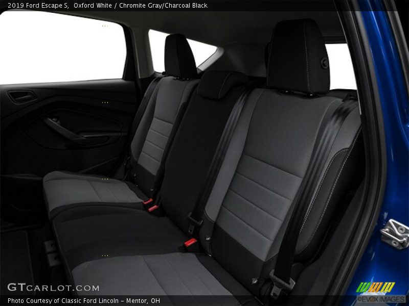 Oxford White / Chromite Gray/Charcoal Black 2019 Ford Escape S