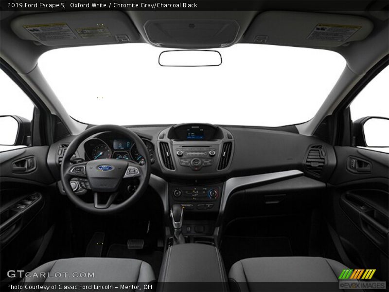 Oxford White / Chromite Gray/Charcoal Black 2019 Ford Escape S