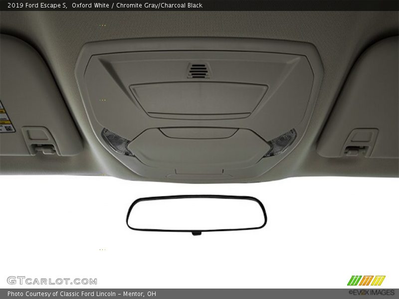 Oxford White / Chromite Gray/Charcoal Black 2019 Ford Escape S