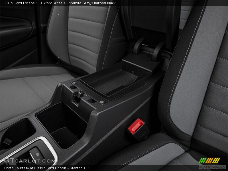 Oxford White / Chromite Gray/Charcoal Black 2019 Ford Escape S