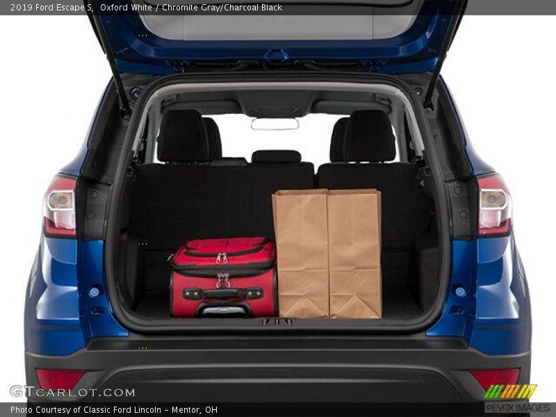 Oxford White / Chromite Gray/Charcoal Black 2019 Ford Escape S
