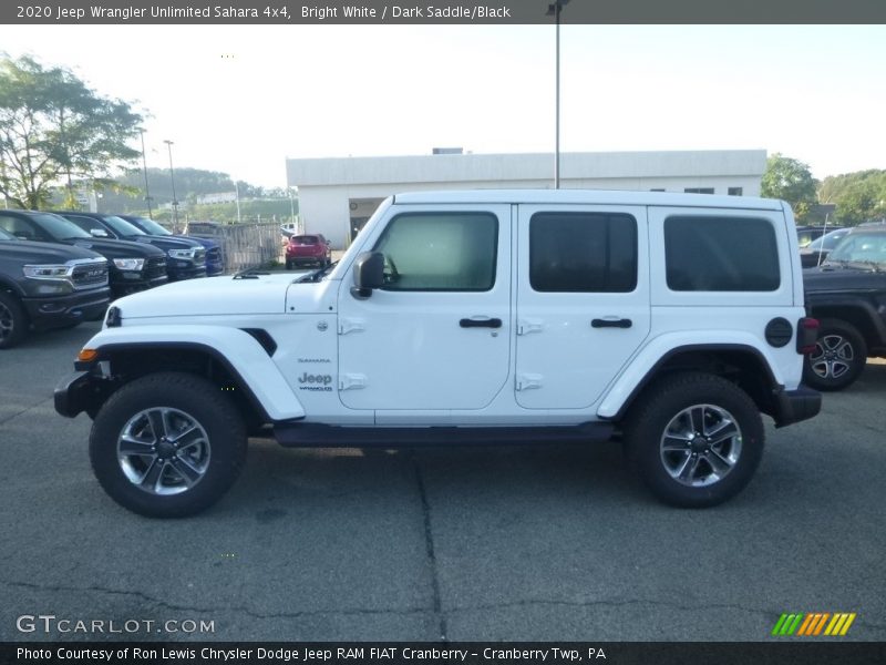 Bright White / Dark Saddle/Black 2020 Jeep Wrangler Unlimited Sahara 4x4