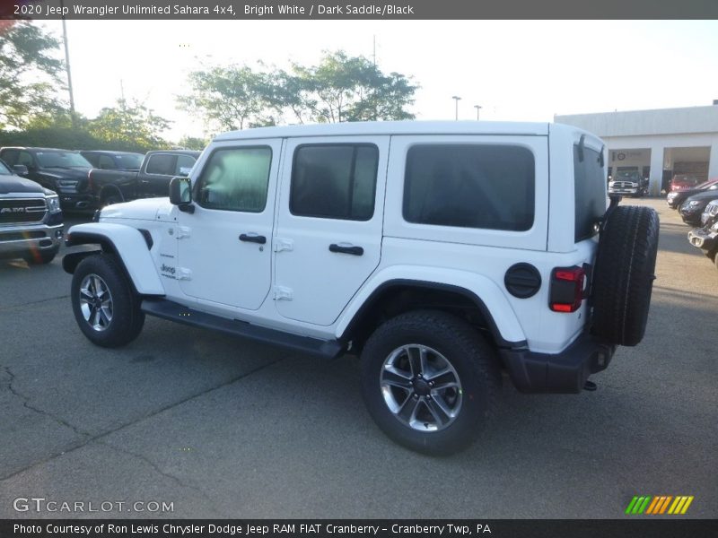 Bright White / Dark Saddle/Black 2020 Jeep Wrangler Unlimited Sahara 4x4