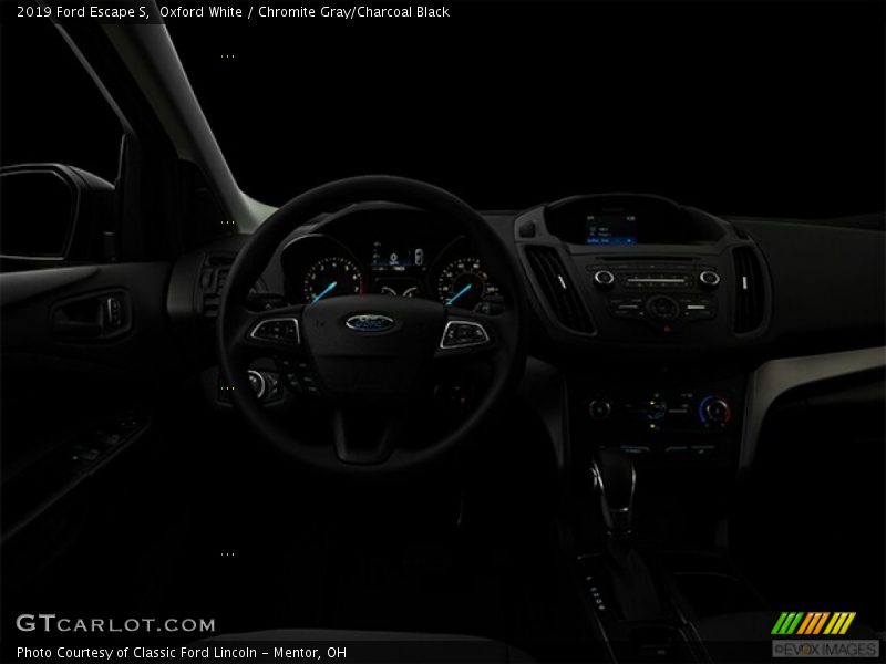 Oxford White / Chromite Gray/Charcoal Black 2019 Ford Escape S