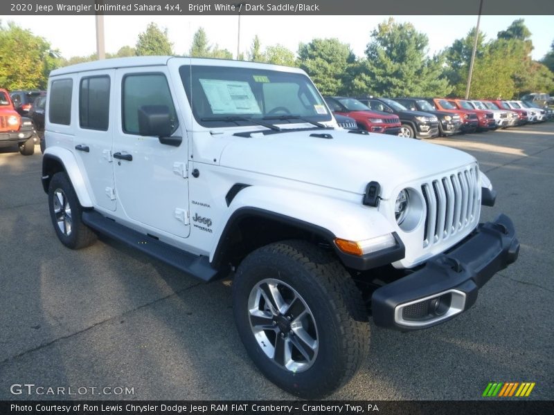 Bright White / Dark Saddle/Black 2020 Jeep Wrangler Unlimited Sahara 4x4