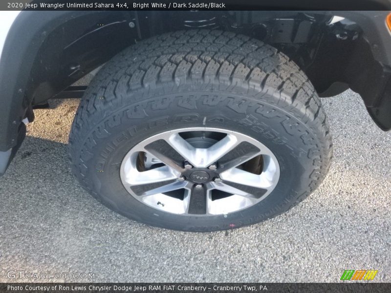 Bright White / Dark Saddle/Black 2020 Jeep Wrangler Unlimited Sahara 4x4