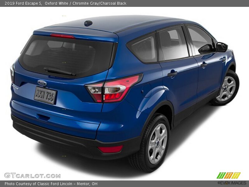 Oxford White / Chromite Gray/Charcoal Black 2019 Ford Escape S
