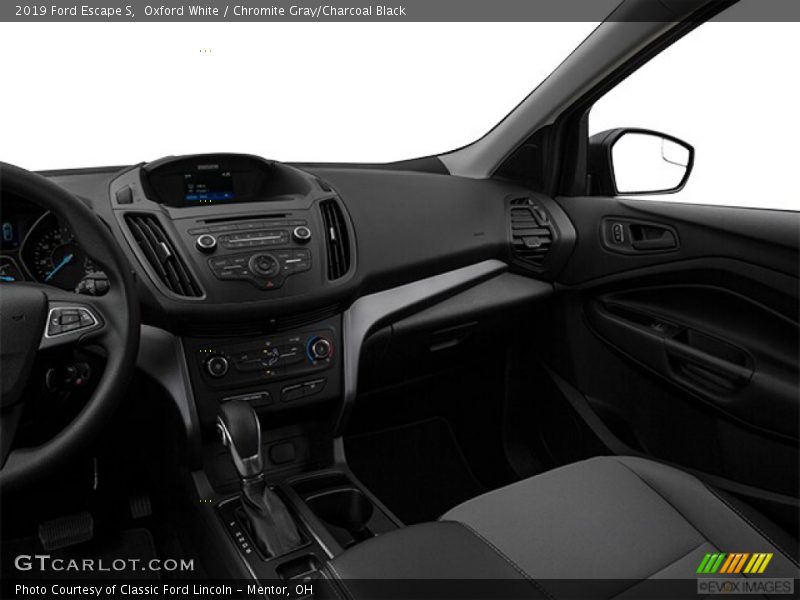 Oxford White / Chromite Gray/Charcoal Black 2019 Ford Escape S