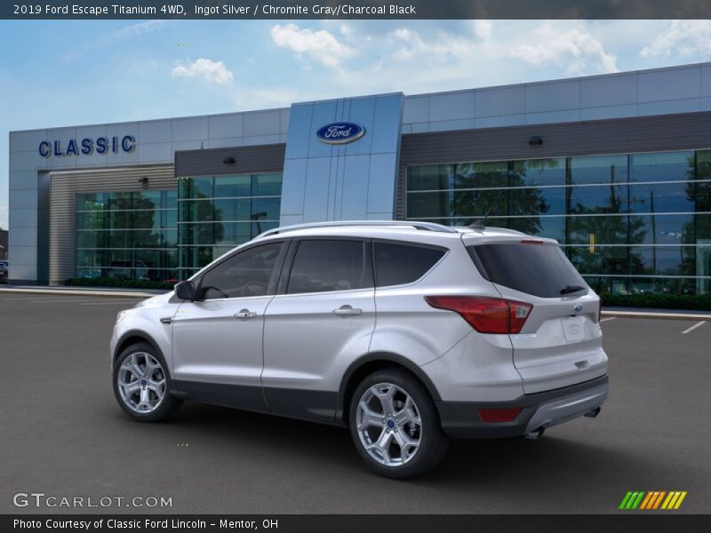 Ingot Silver / Chromite Gray/Charcoal Black 2019 Ford Escape Titanium 4WD
