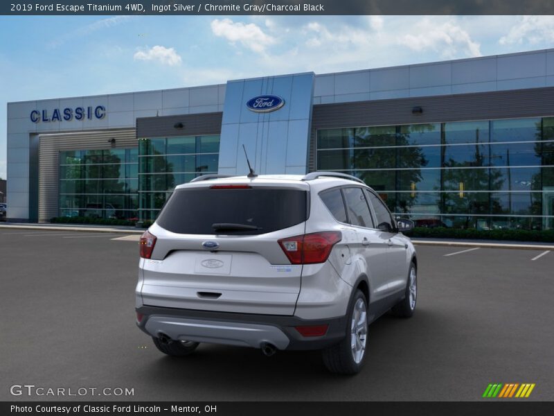Ingot Silver / Chromite Gray/Charcoal Black 2019 Ford Escape Titanium 4WD