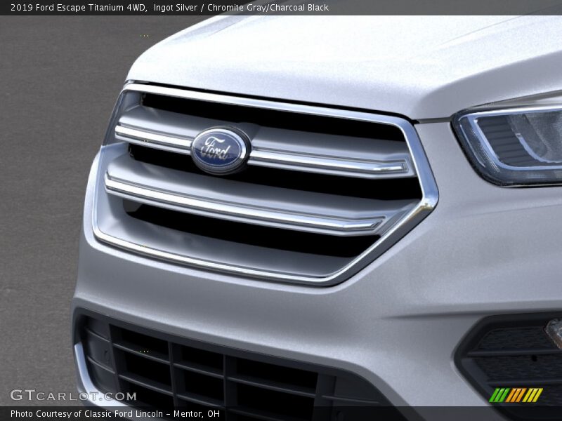 Ingot Silver / Chromite Gray/Charcoal Black 2019 Ford Escape Titanium 4WD
