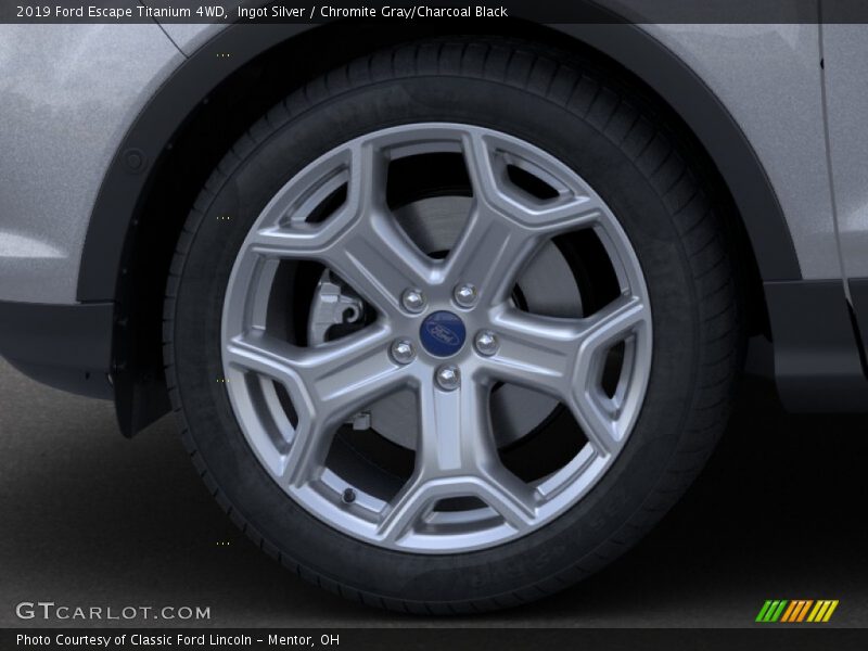 Ingot Silver / Chromite Gray/Charcoal Black 2019 Ford Escape Titanium 4WD