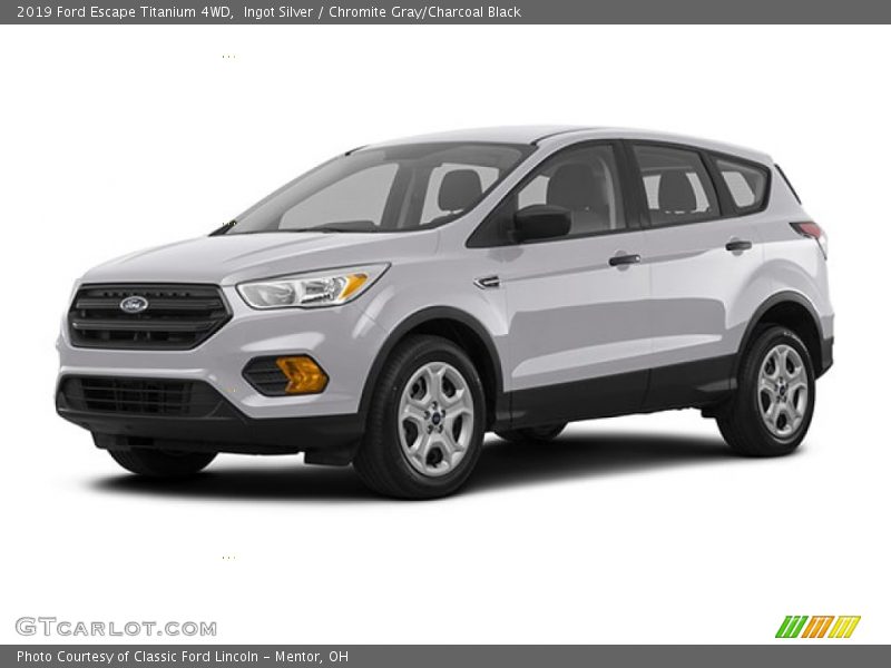 Ingot Silver / Chromite Gray/Charcoal Black 2019 Ford Escape Titanium 4WD