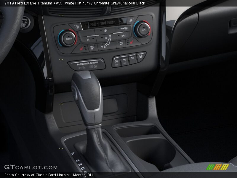 White Platinum / Chromite Gray/Charcoal Black 2019 Ford Escape Titanium 4WD