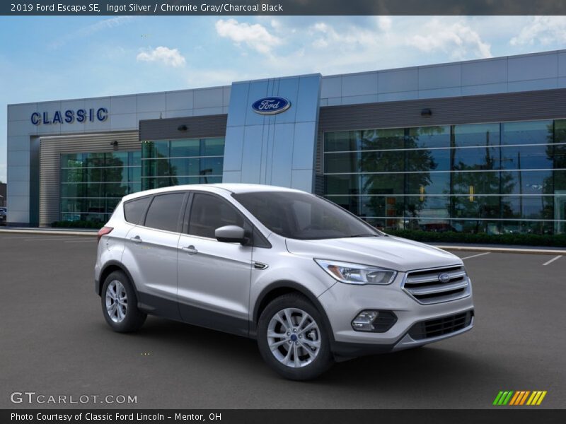 Ingot Silver / Chromite Gray/Charcoal Black 2019 Ford Escape SE