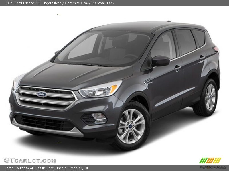 Ingot Silver / Chromite Gray/Charcoal Black 2019 Ford Escape SE