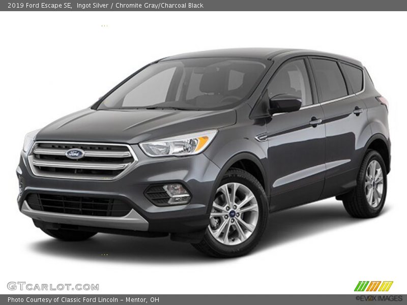 Ingot Silver / Chromite Gray/Charcoal Black 2019 Ford Escape SE