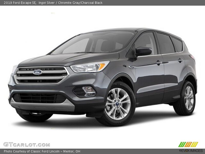 Ingot Silver / Chromite Gray/Charcoal Black 2019 Ford Escape SE