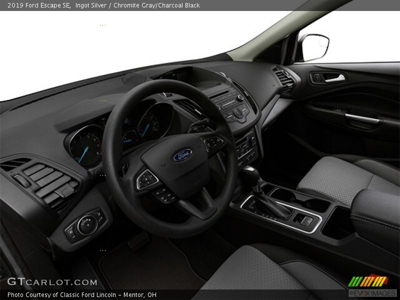 Ingot Silver / Chromite Gray/Charcoal Black 2019 Ford Escape SE