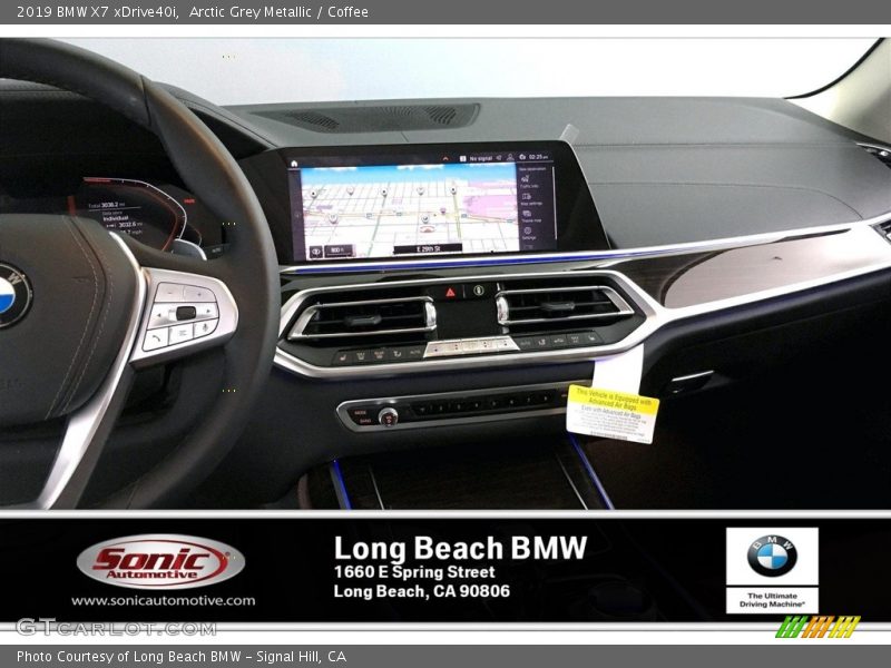 Arctic Grey Metallic / Coffee 2019 BMW X7 xDrive40i