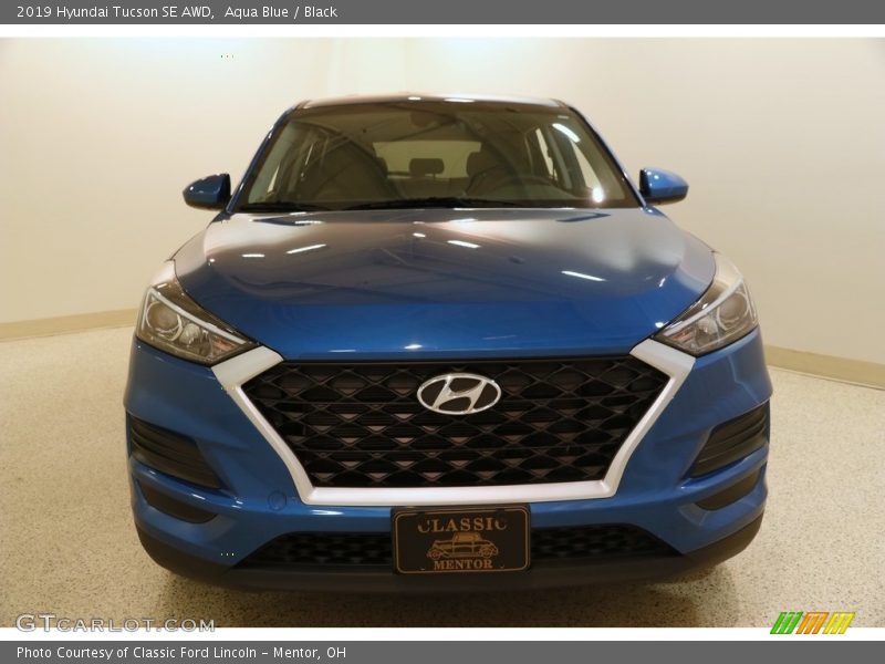Aqua Blue / Black 2019 Hyundai Tucson SE AWD