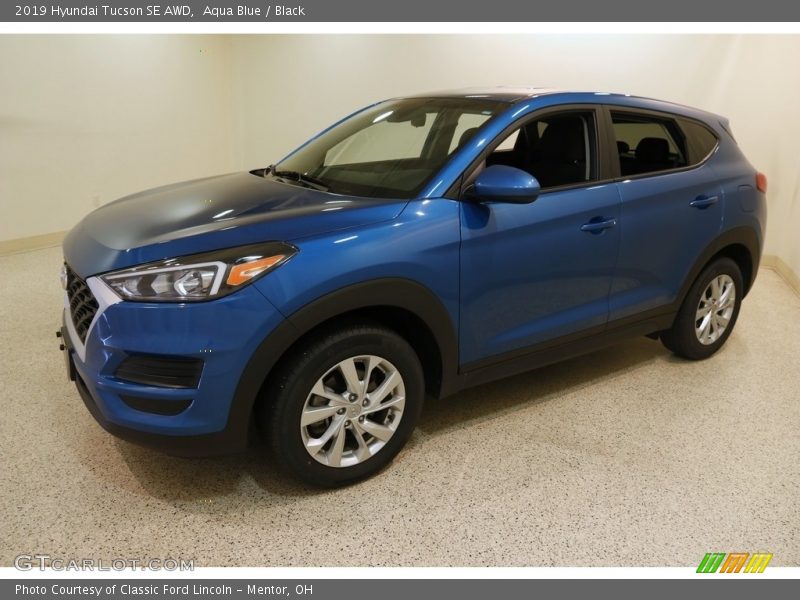 Aqua Blue / Black 2019 Hyundai Tucson SE AWD