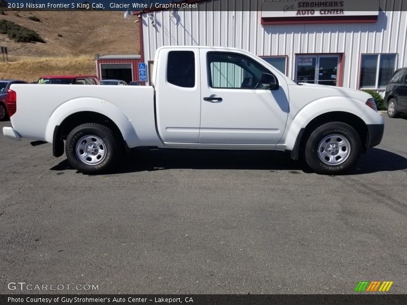 Glacier White / Graphite/Steel 2019 Nissan Frontier S King Cab