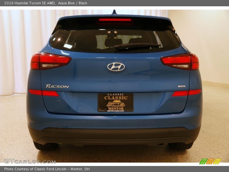 Aqua Blue / Black 2019 Hyundai Tucson SE AWD
