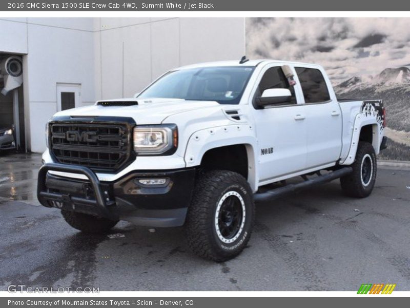 Summit White / Jet Black 2016 GMC Sierra 1500 SLE Crew Cab 4WD