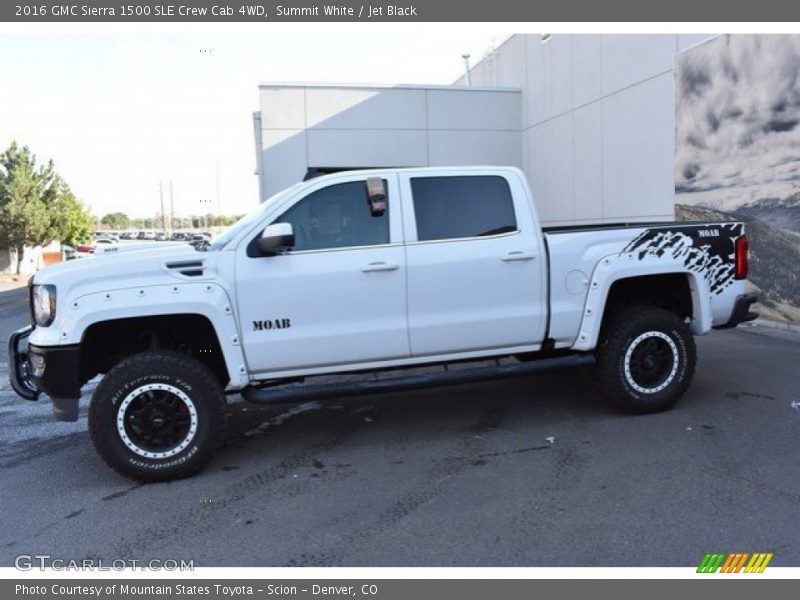 Summit White / Jet Black 2016 GMC Sierra 1500 SLE Crew Cab 4WD