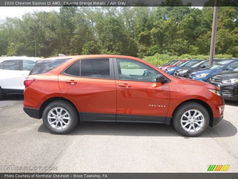 Cayenne Orange Metallic / Ash Gray 2020 Chevrolet Equinox LS AWD