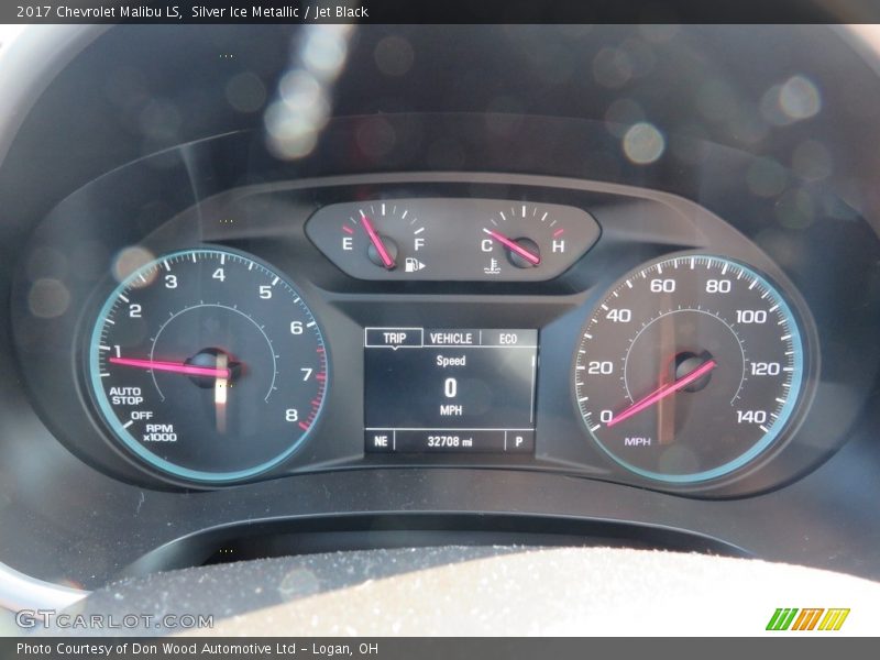 Silver Ice Metallic / Jet Black 2017 Chevrolet Malibu LS